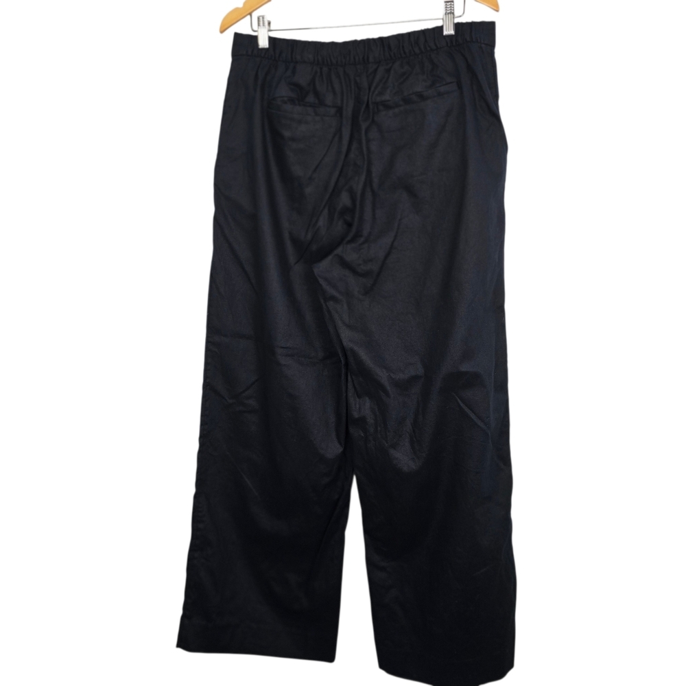 Banana Republic Hayden Black Wide Leg Linen Blend Pants Women’s L Casual - Picture 3 of 6